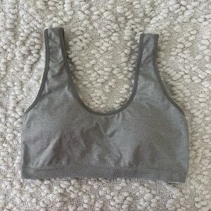 Lucky brand padded gray sports bra